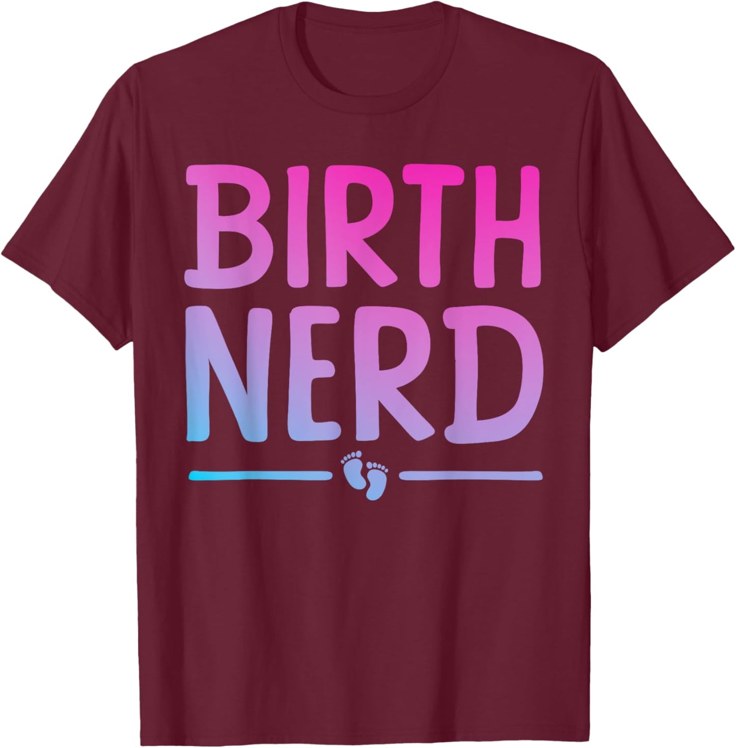 Cool Doula Art Mom Labor & Delivery Midwife Doula T-Shirt - T-Shirt | Maroon