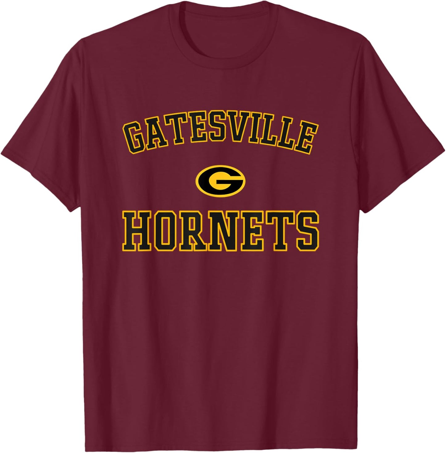 Gatesville Hornets Logo Varsity HS T-Shirt - T-Shirt | Maroon