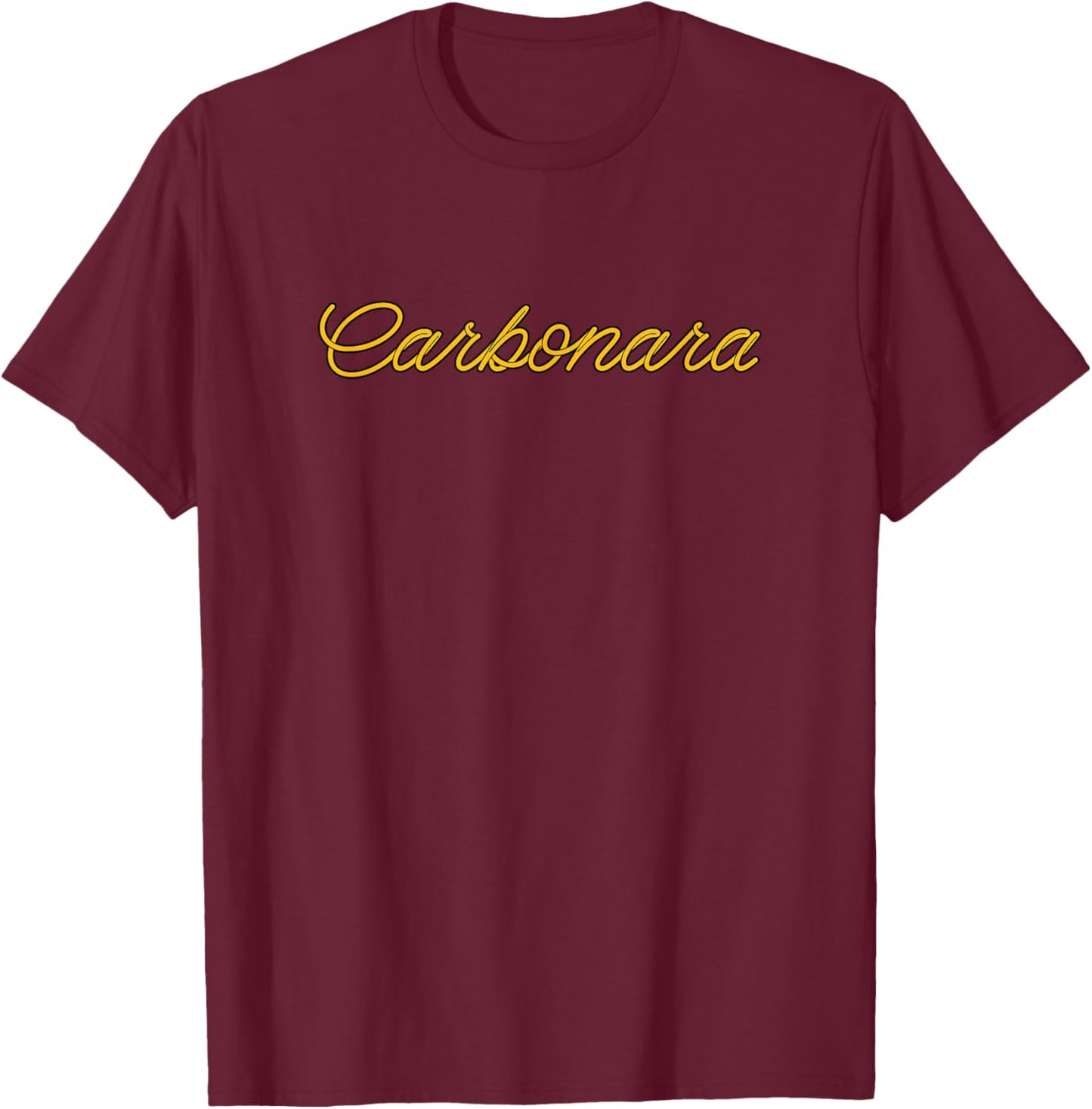 Carbonara Pasta lover italian Food chef Italian pasta gifts T-Shirt - T-Shirt | Maroon