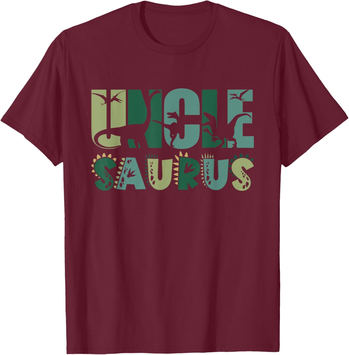 Uncle Saurus Matching Family Birthday Dinosaur Men Women Kid T-Shirt - T-Shirt | Maroon