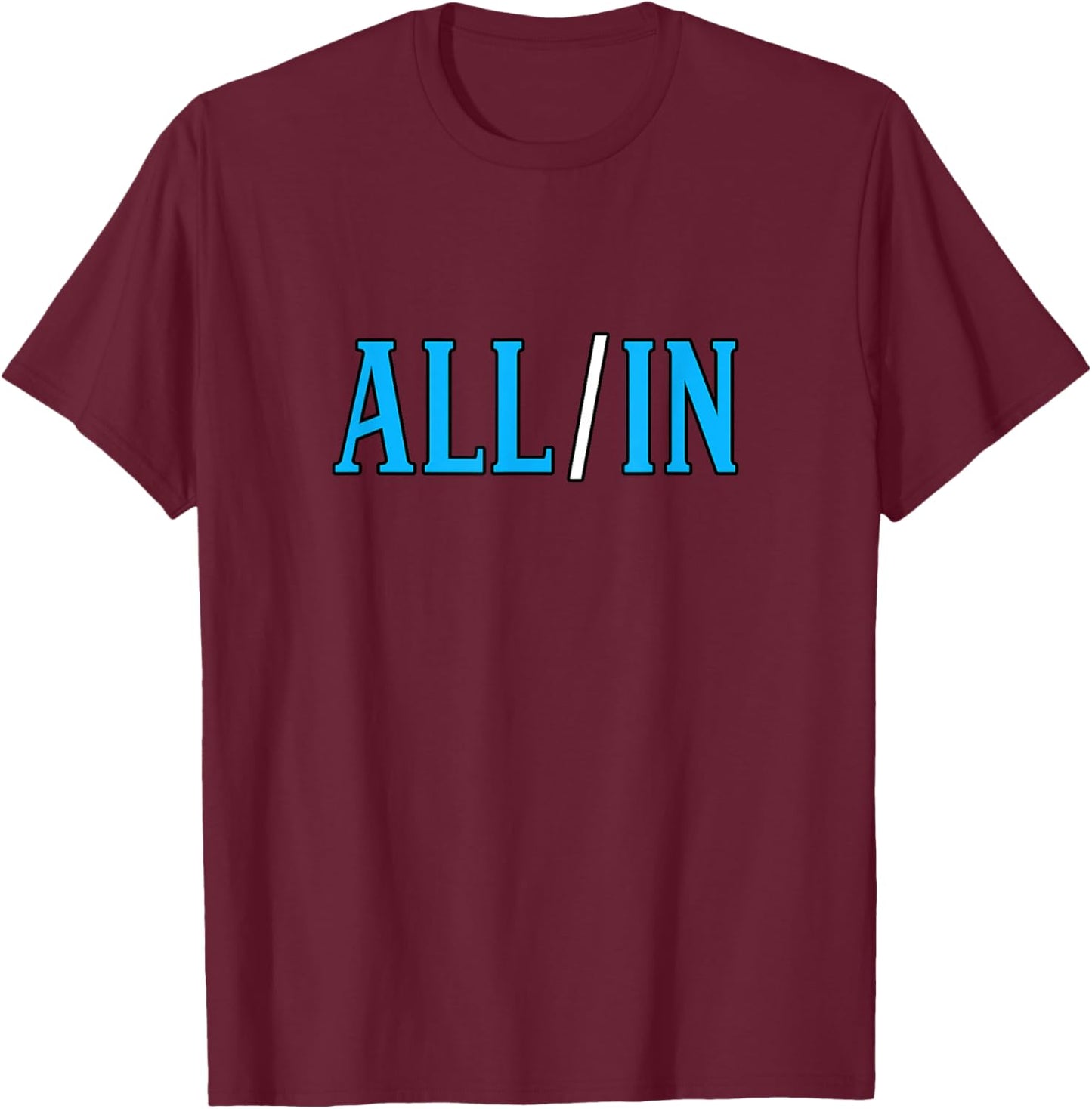 Blue All/in Blue Graphic T-Shirt - T-Shirt | Maroon