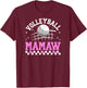 Volleyball Mamaw Of A Volleyball Player Mamaw T-Shirt - T-Shirt | Maroon