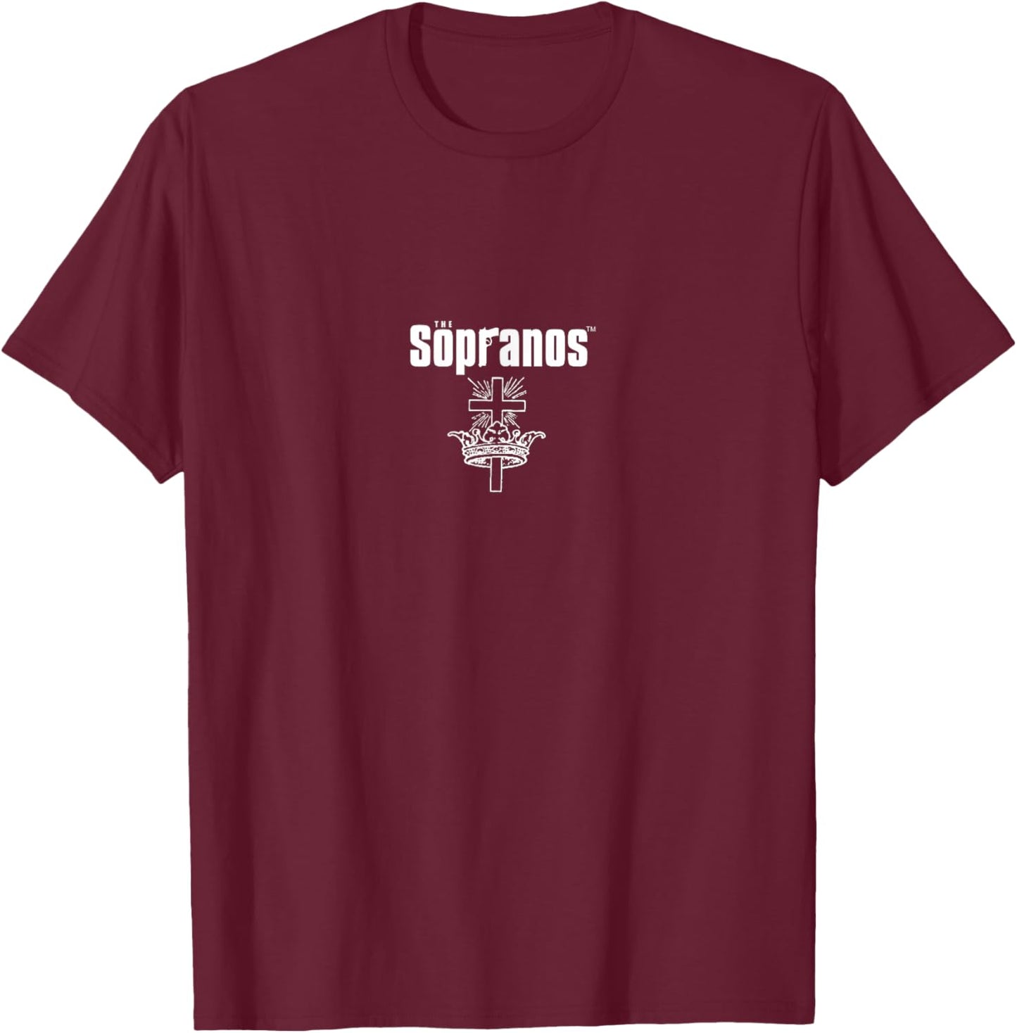 The Sopranos Classic Cross Crown Artwork TV Series PAPL2601 T-Shirt - T-Shirt | Maroon