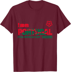 Kids FIFA World CUP26 Qualifier Portugal T-Shirt - T-Shirt | Maroon