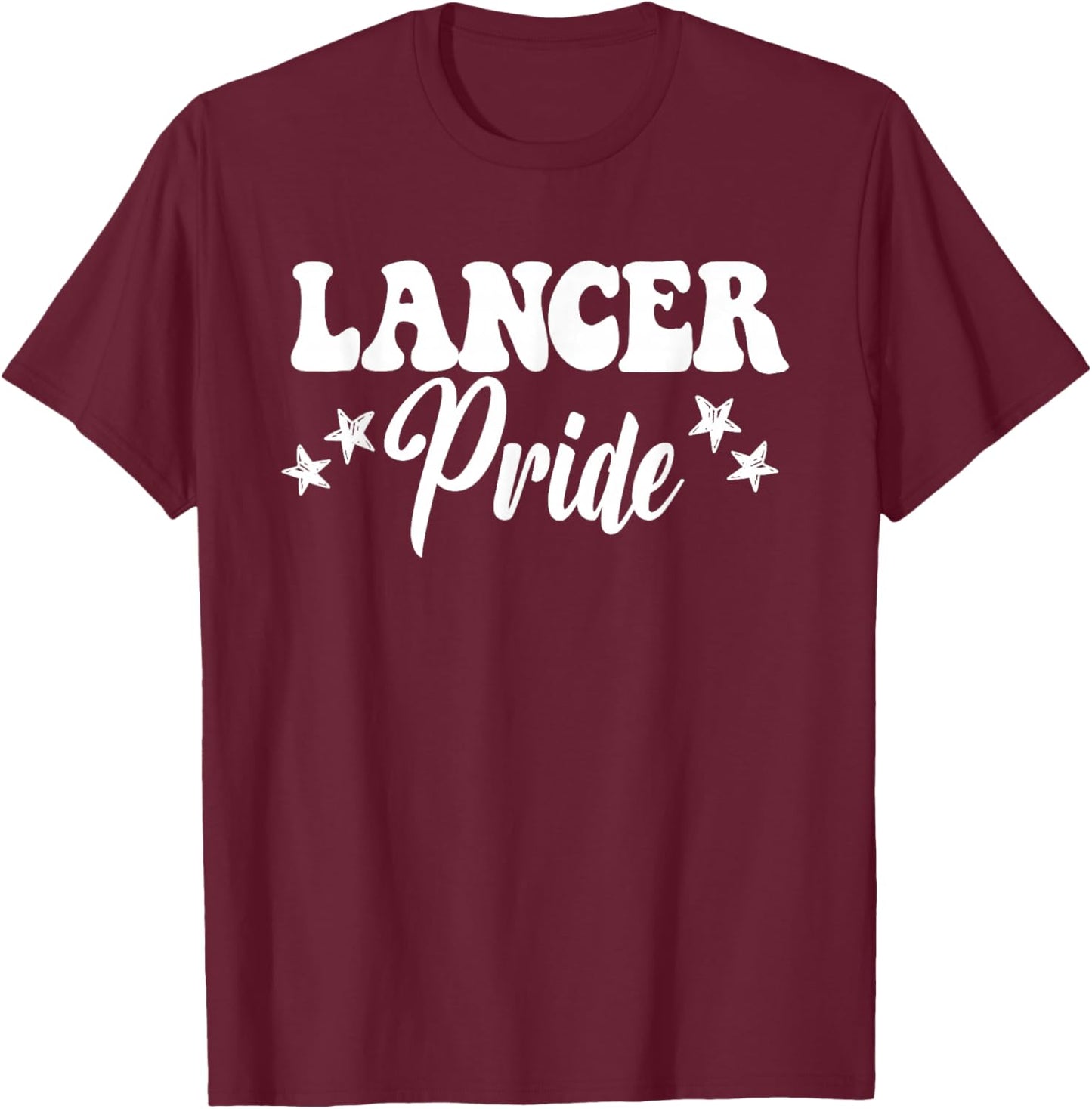 Lancer Pride High School Lancers Sports Team Lancers T-Shirt - T-Shirt | Maroon