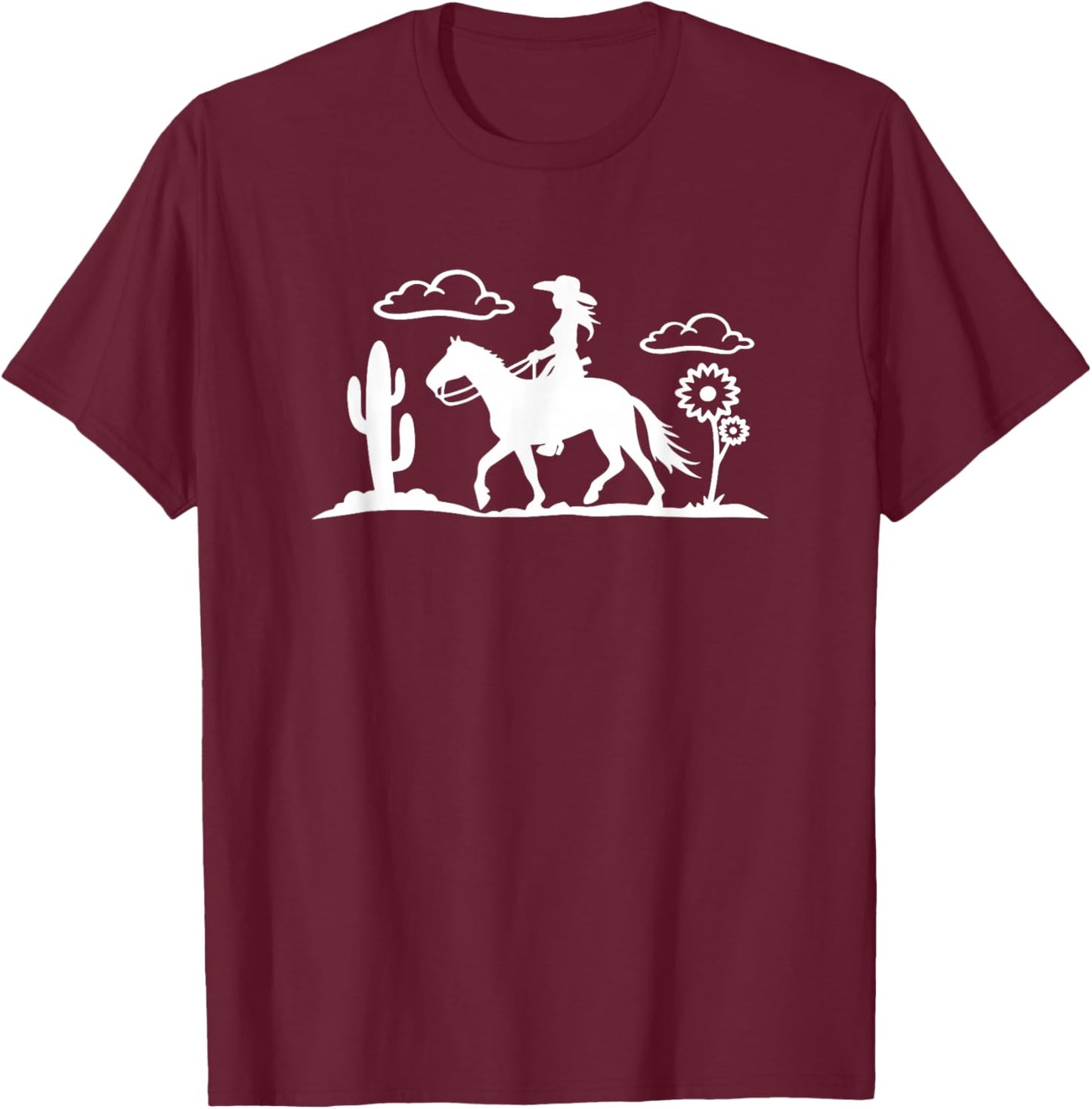 Cowgirl T-Shirt - T-Shirt | Maroon