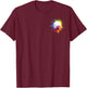 Golf Lover Colorful Ball Splash Art T-Shirt - T-Shirt | Maroon