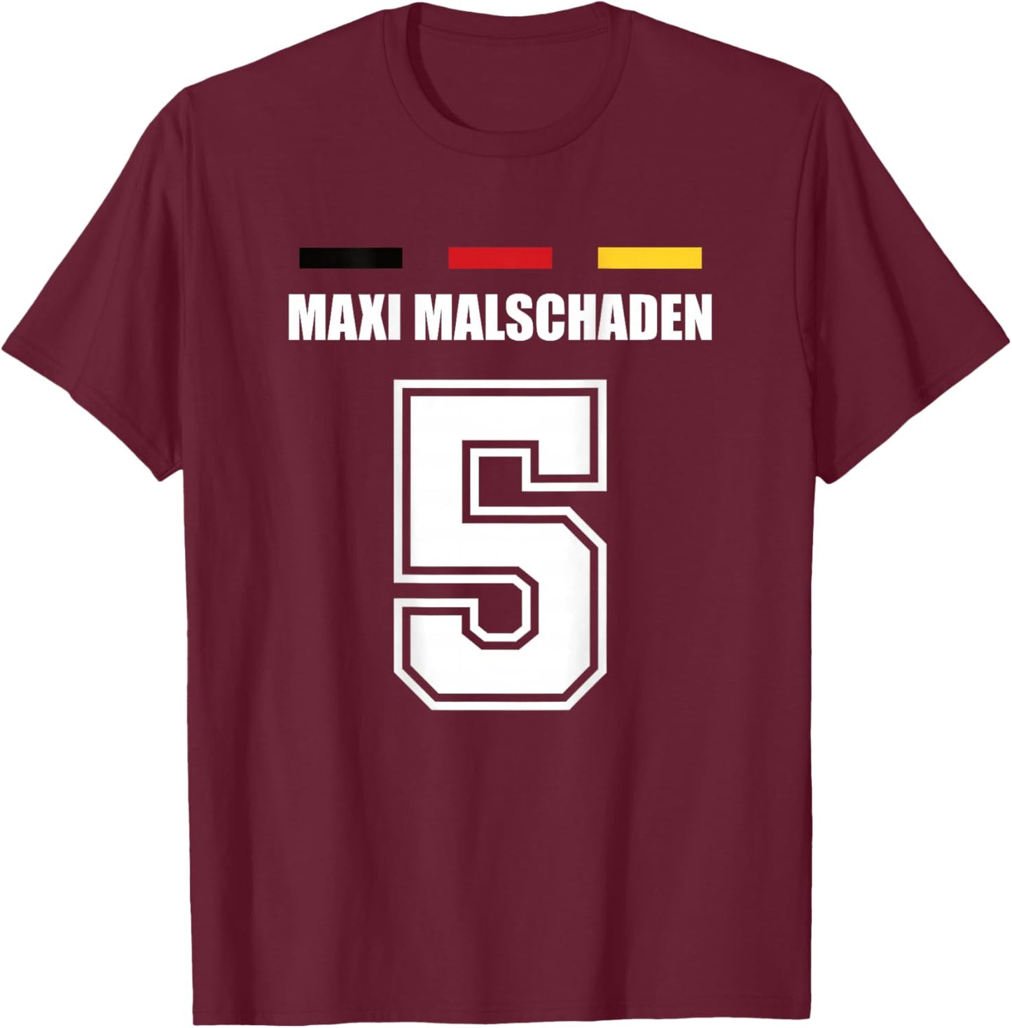 Lustige Namen Deutschland Trikot für Mallorca und die Party T-Shirt - T-Shirt | Maroon