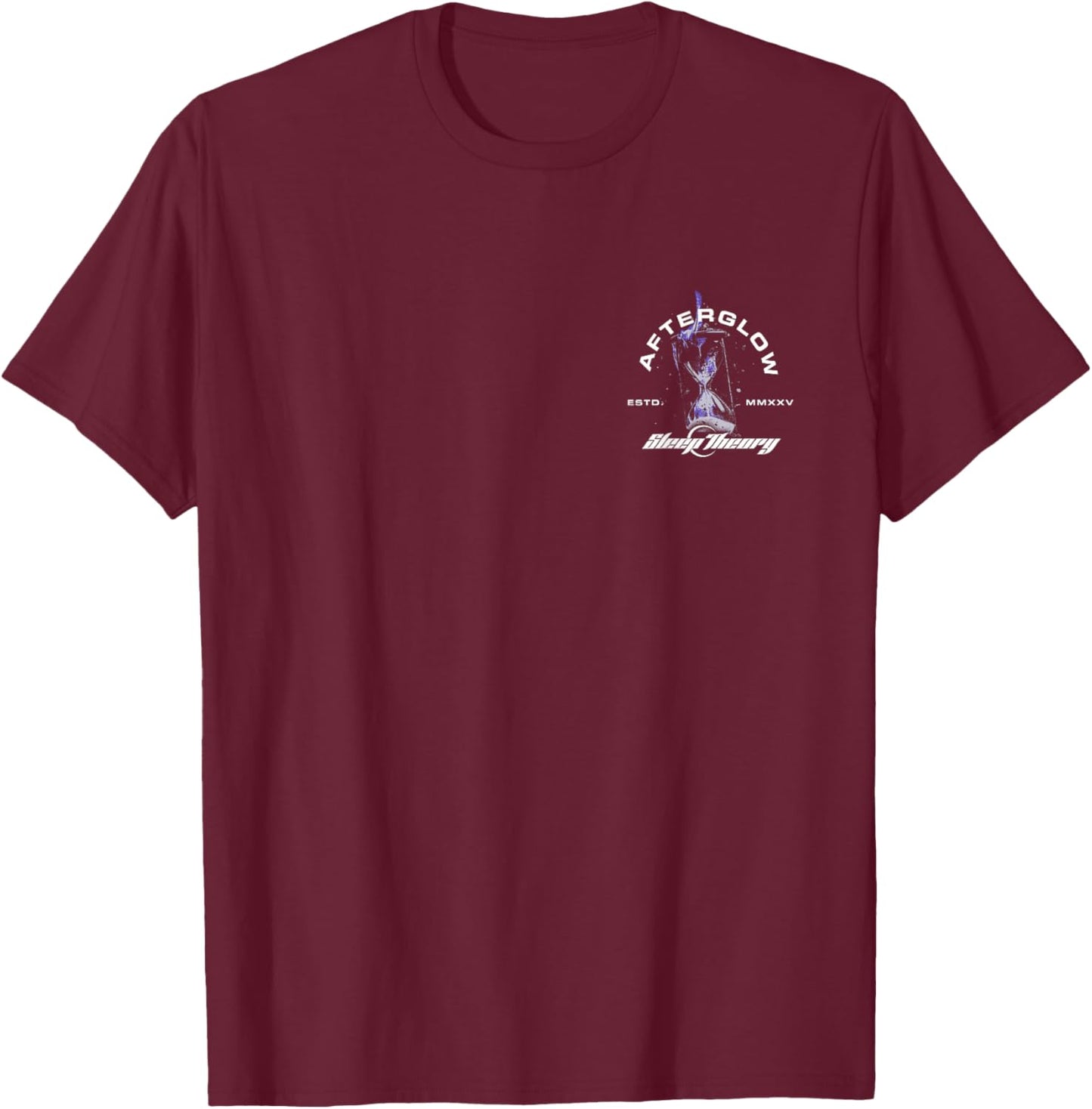 Sleep Theory - Official Merchandise - Afterglow Hourglass T-Shirt - T-Shirt | Maroon