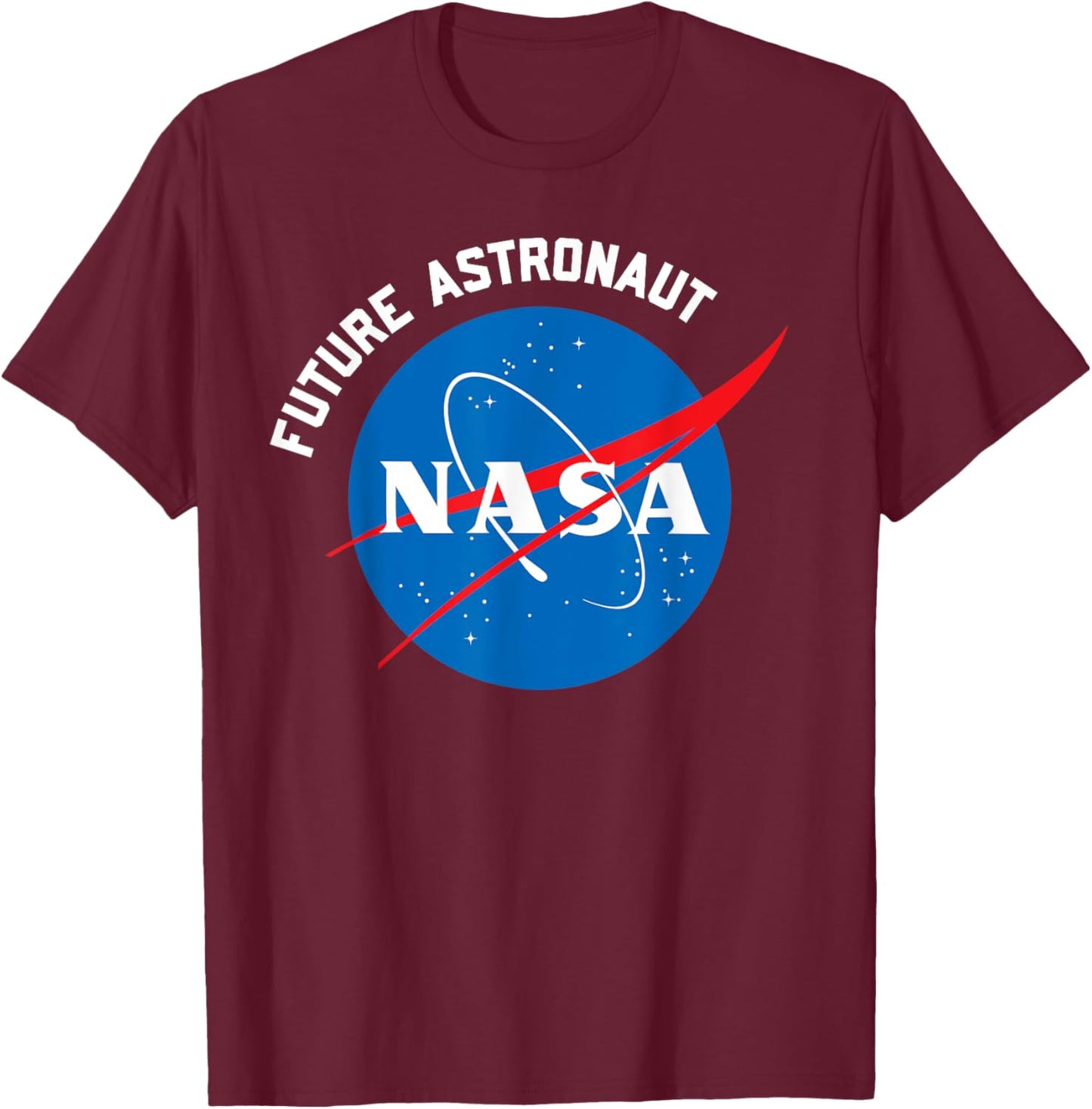 NASA Future Astronaut Space Kids Boys Girls Young Children T-Shirt - T-Shirt | Maroon