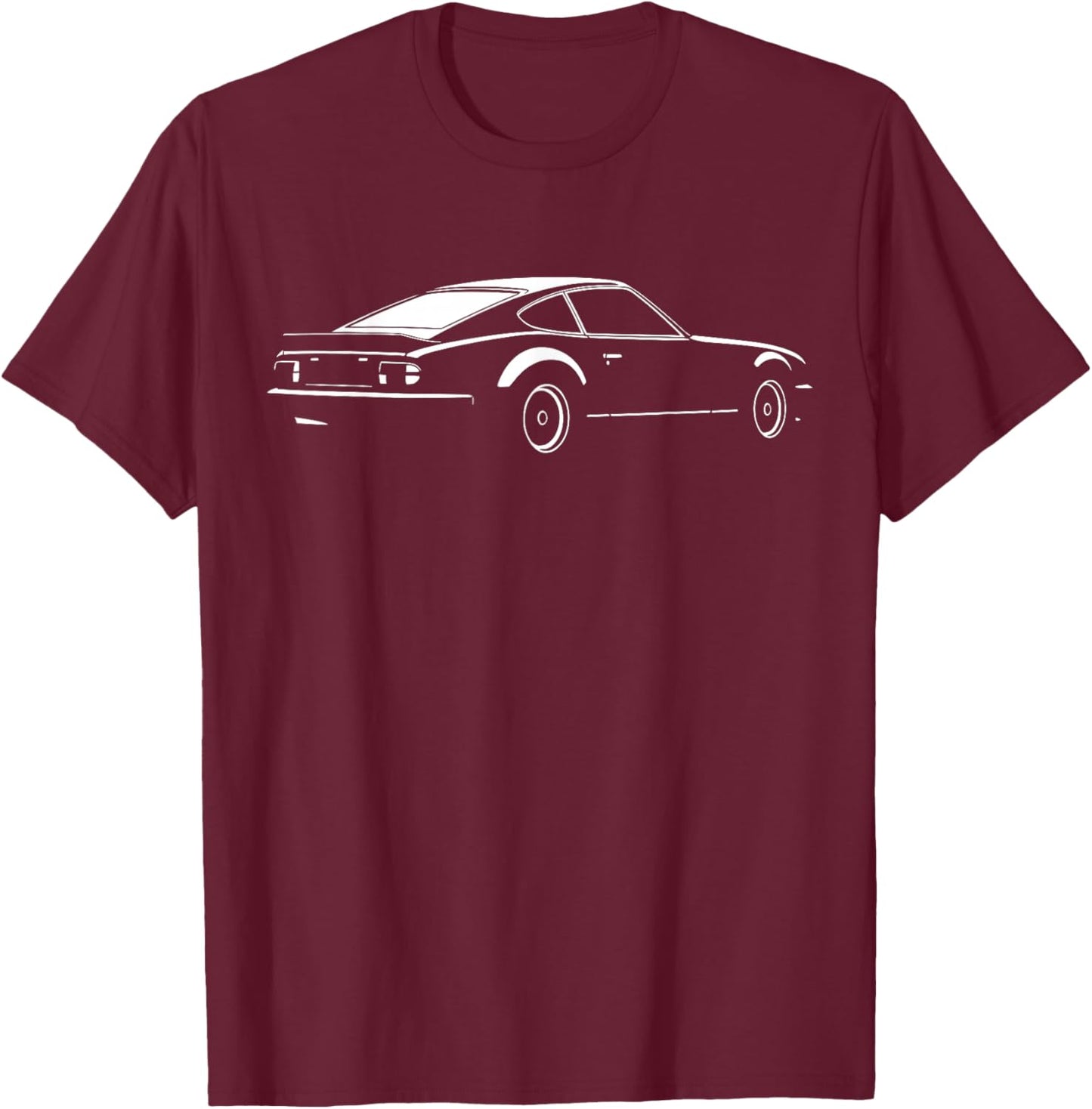 Legendary Racing Sports Car Iconic Racing Car Silhouette T-Shirt - T-Shirt | Maroon
