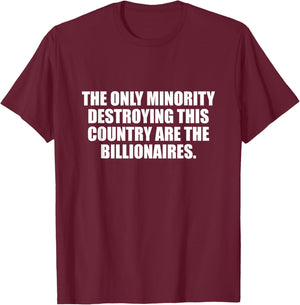 Toyo -Adults Black Small Political Satire Classic Fit Cotton 65% Polyester 35% Short Sleeve T-Shirt - T-Shirt | Maroon