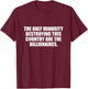 Toyo -Adults Black Small Political Satire Classic Fit Cotton 65% Polyester 35% Short Sleeve T-Shirt - T-Shirt | Maroon