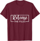 Release The Files Meme T-Shirt - T-Shirt | Maroon