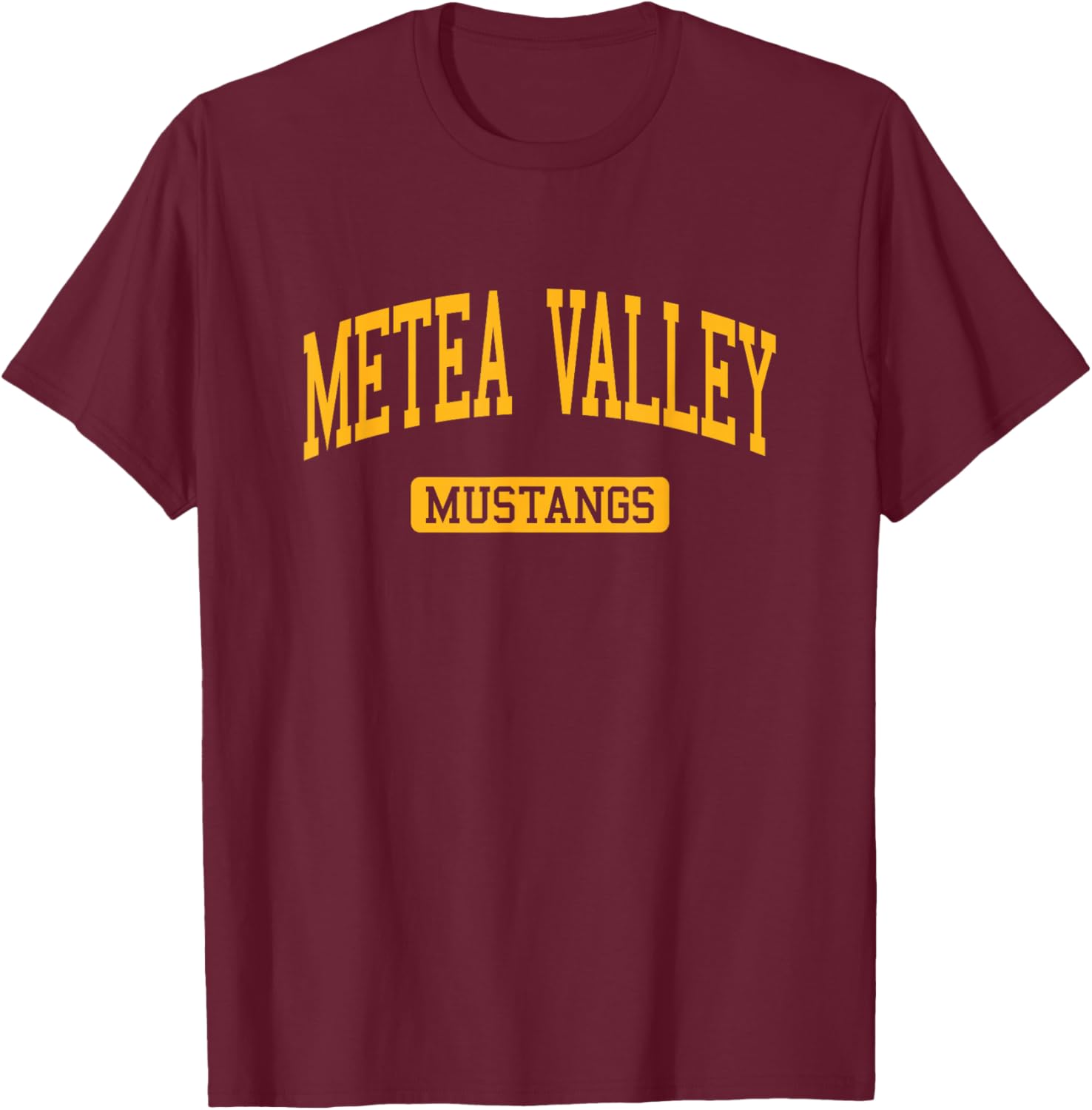 Metea Valley HS Aurora IL Varsity Sports T-Shirt - T-Shirt | Maroon