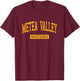 Metea Valley HS Aurora IL Varsity Sports T-Shirt - T-Shirt | Maroon