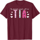 My Favorite People Call Me Tia Aunt Tia Auntie T-Shirt - T-Shirt | Maroon