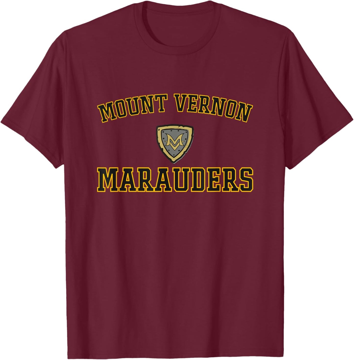 Mount Vernon Marauders Logo Varsity HS T-Shirt - T-Shirt | Maroon