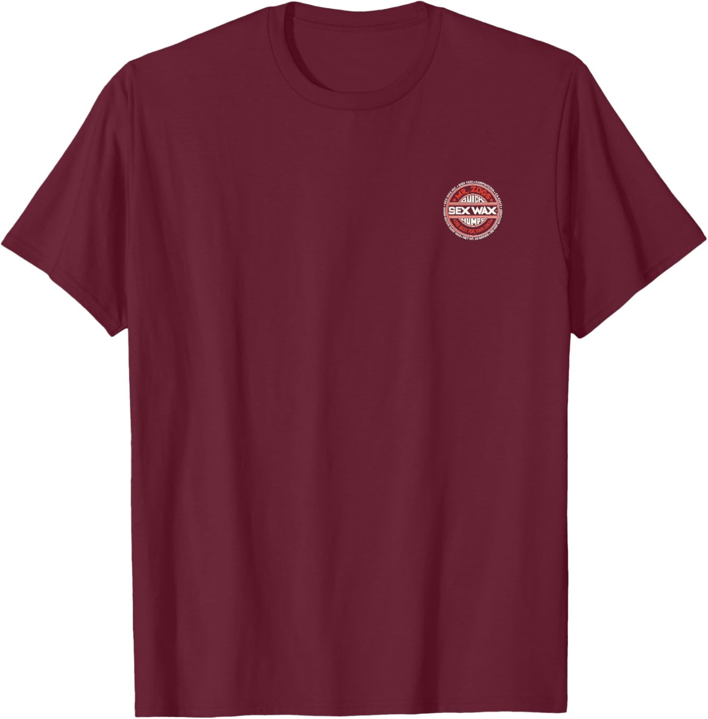 Sex Wax Surf Beach Club Apparel T-Shirt - T-Shirt | Maroon