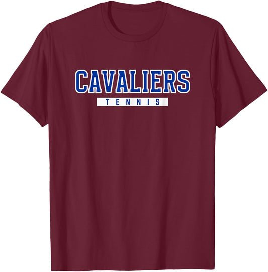 Chillicothe Cavaliers Tennis T-Shirt - T-Shirt | Maroon