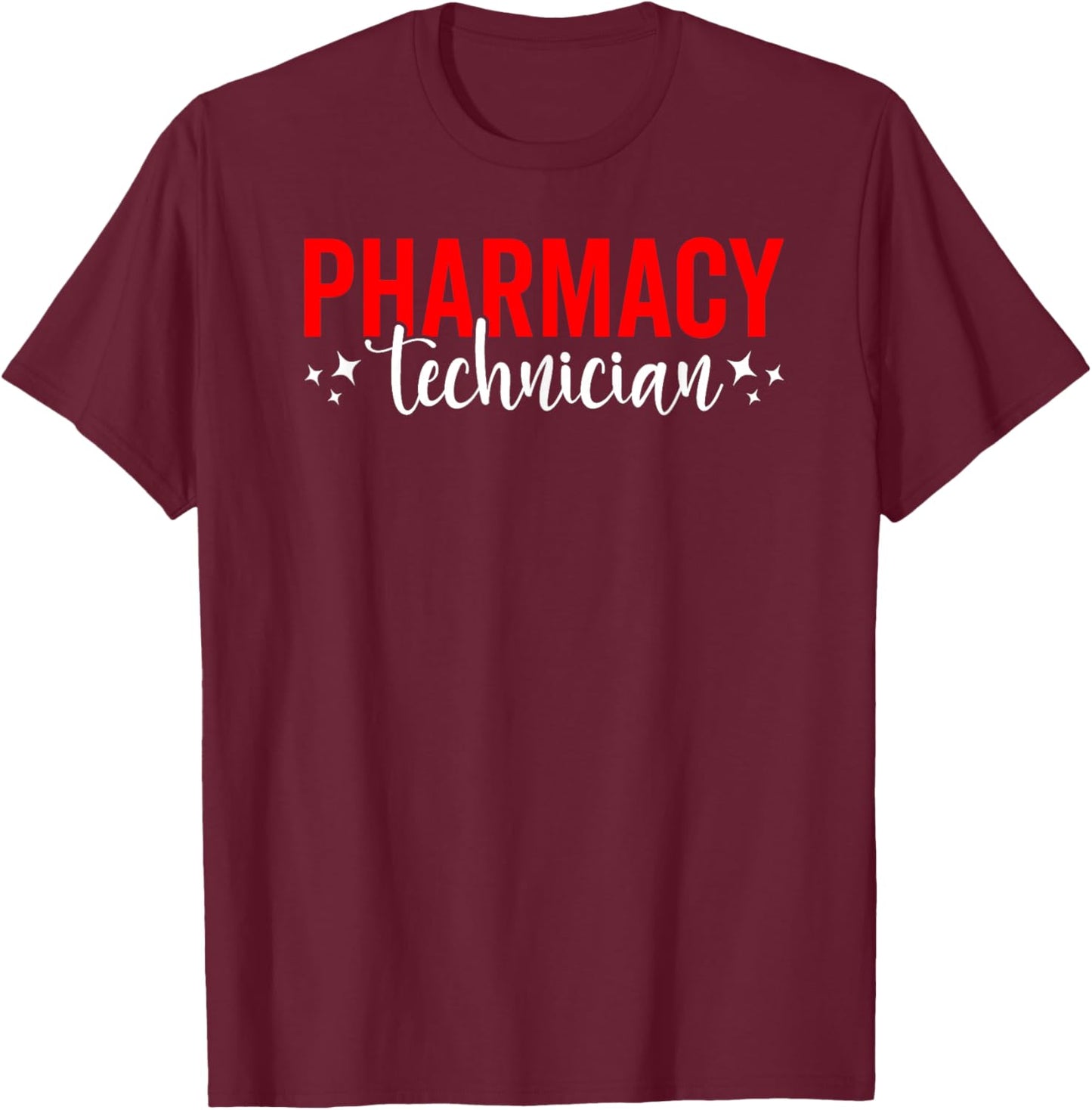 Vintage Pharmacy Technician Pharmacist Student T-Shirt - T-Shirt | Maroon