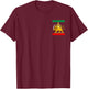 Shir o Khorshid Iran Lion & Sun Iranian Flag Emblem T-Shirt - T-Shirt | Maroon