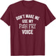 Funny Fish Fry Voice Lent Fried Food Catholic Gift T-Shirt - T-Shirt | Maroon