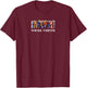 Character Deformed Design T-Shirt - T-Shirt | Maroon