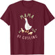 Mama of Goose and Goslings - National Mother Goose Day, Mom T-Shirt - T-Shirt | Maroon