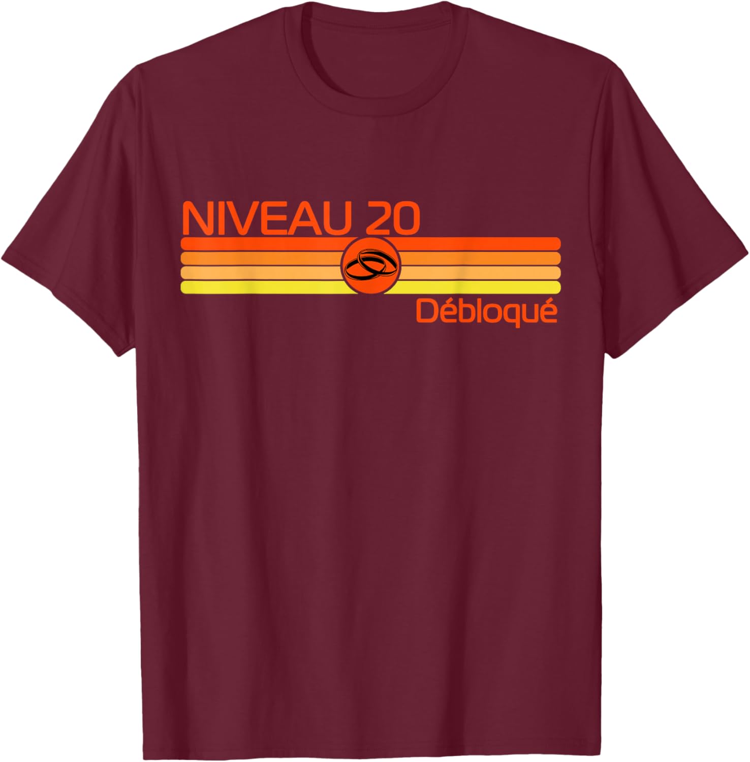 Gift 20 Years of Wedding – Wedding Anniversary of Porcelain T-Shirt - T-Shirt | Maroon