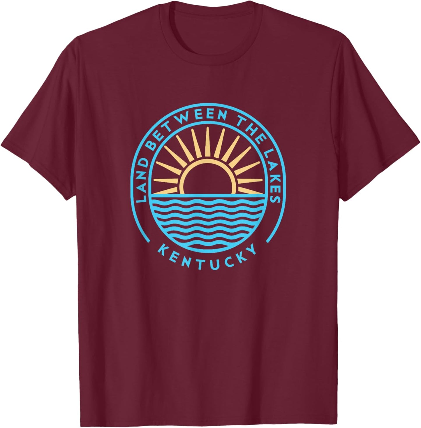 Land Between the Lakes Kentucky Outdoors Vintage T-Shirt - T-Shirt | Maroon