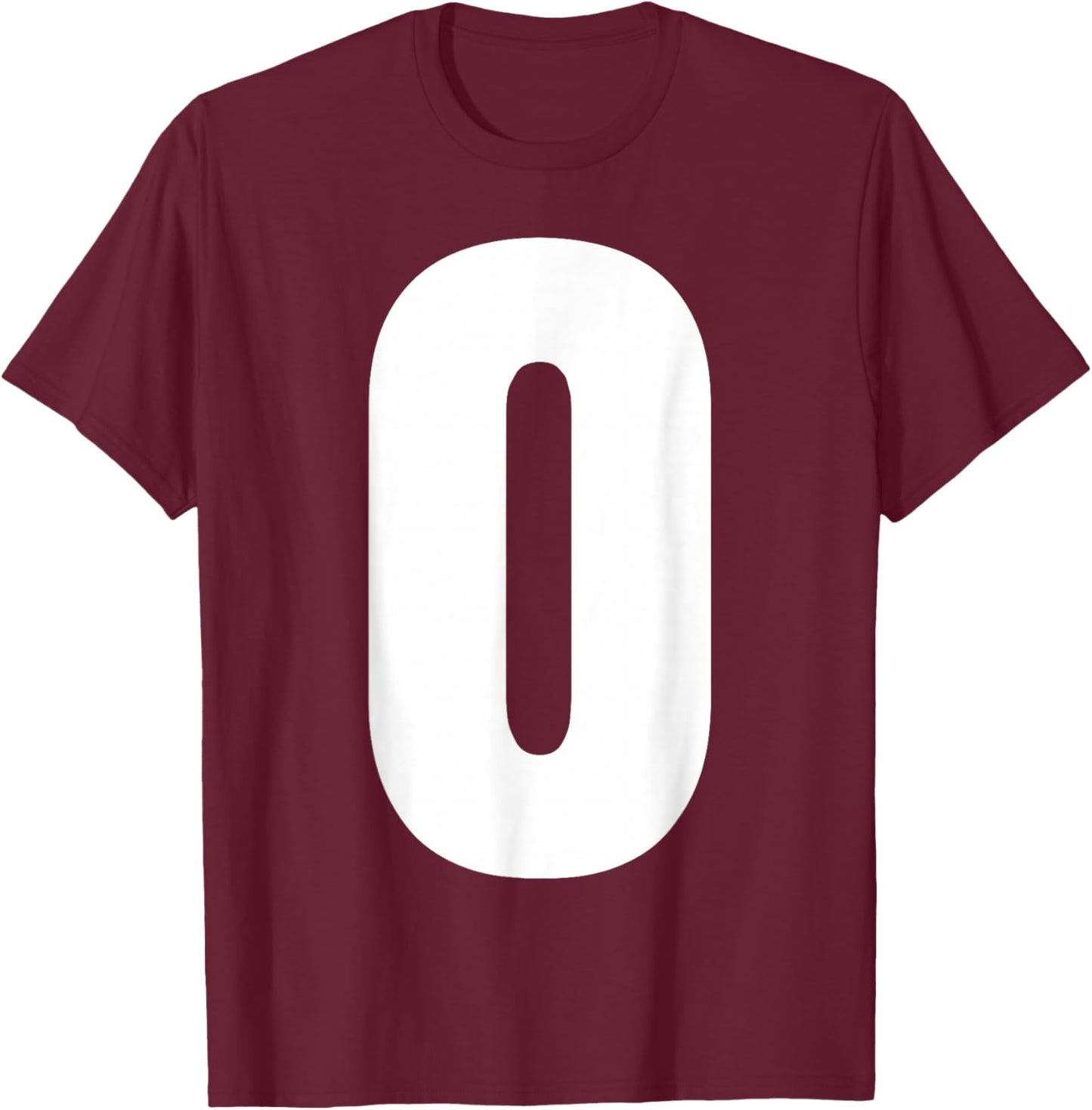 Letter O Capital Bold Alphabet Matching Monogram T-Shirt - T-Shirt | Maroon