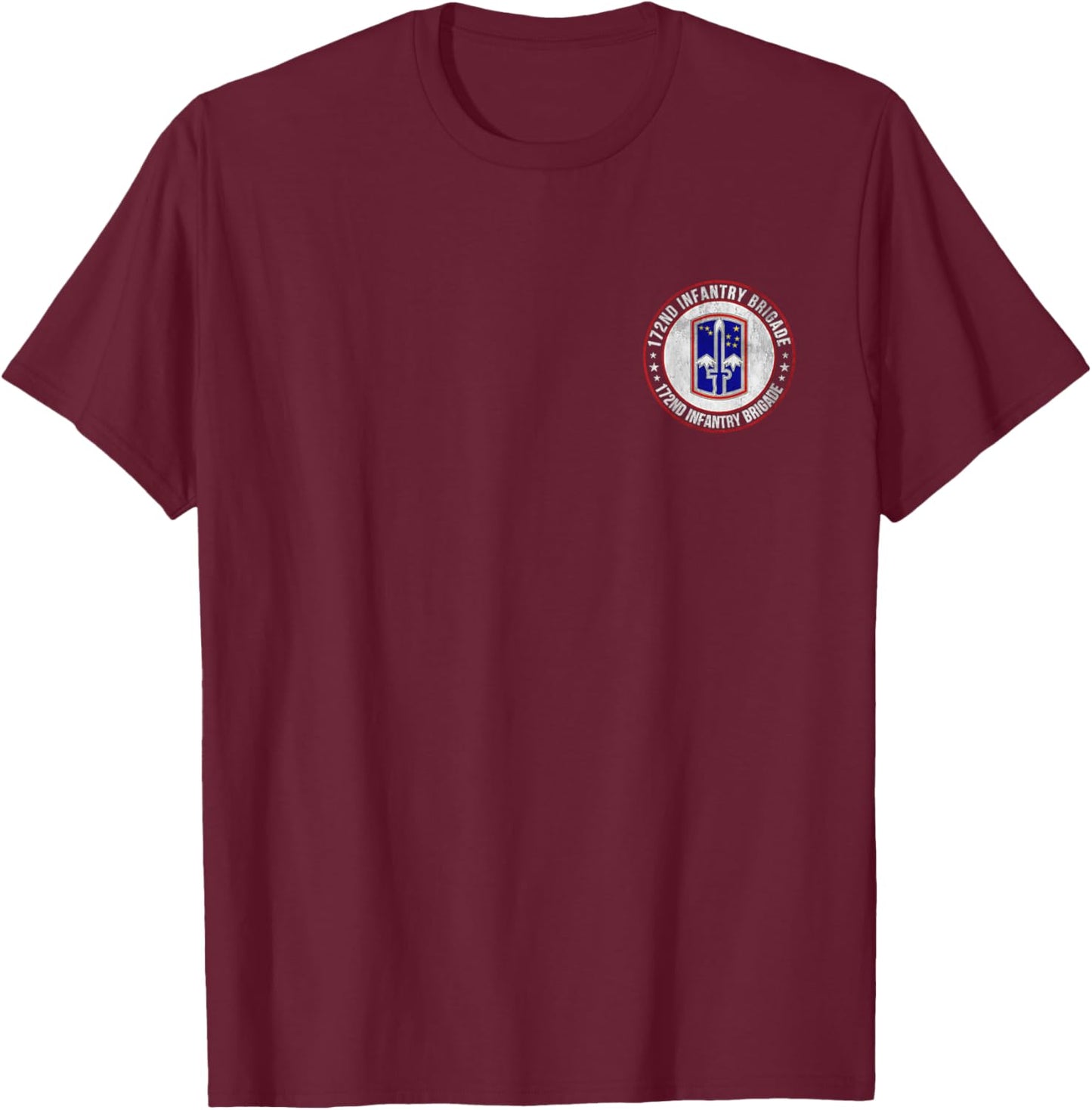 172nd Infantry Brigade Military Veterans Day Father Day T-Shirt - T-Shirt | Maroon