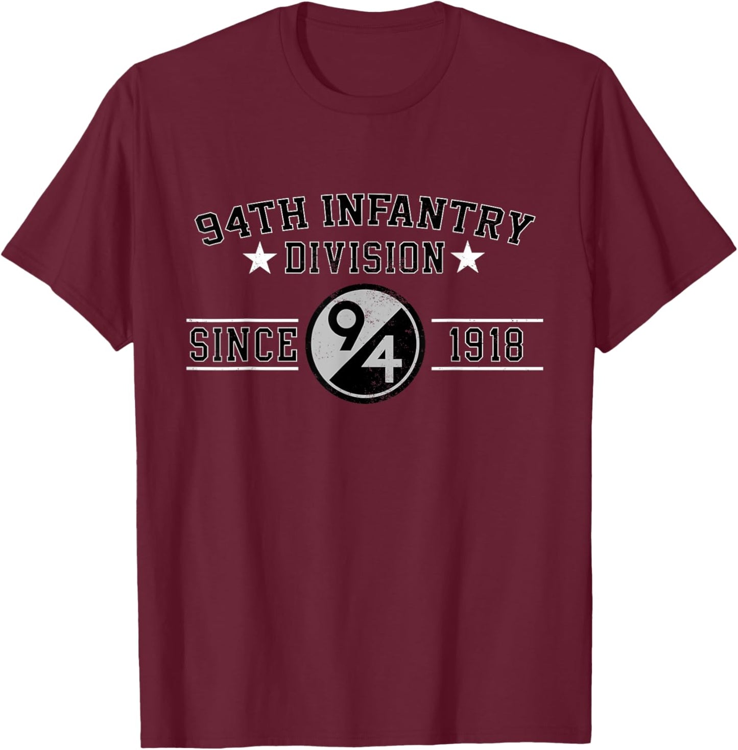 94th Infantry Division Veteran Military Father Day Christmas T-Shirt - T-Shirt | Maroon