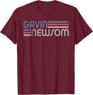 Vintage Gavin Newsom 2028, Newsom For President 2028 T-Shirt - T-Shirt | Maroon