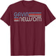 Vintage Gavin Newsom 2028, Newsom For President 2028 T-Shirt - T-Shirt | Maroon