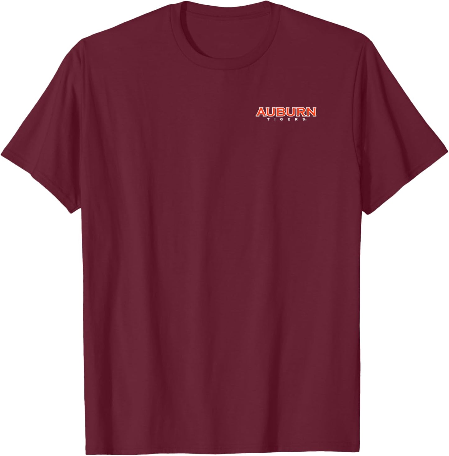 Auburn Tigers Football Helmet Front/Back Navy T-Shirt - T-Shirt | Maroon