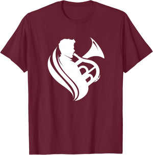 Homme Tuba Boy Concert Band Haut de Gamme T-Shirt - T-Shirt | Maroon
