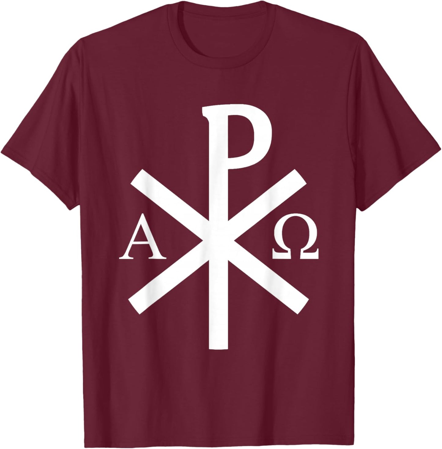 La Croix Chi-Rho - Symbole De Jésus-Christ - v2 T-Shirt - T-Shirt | Maroon