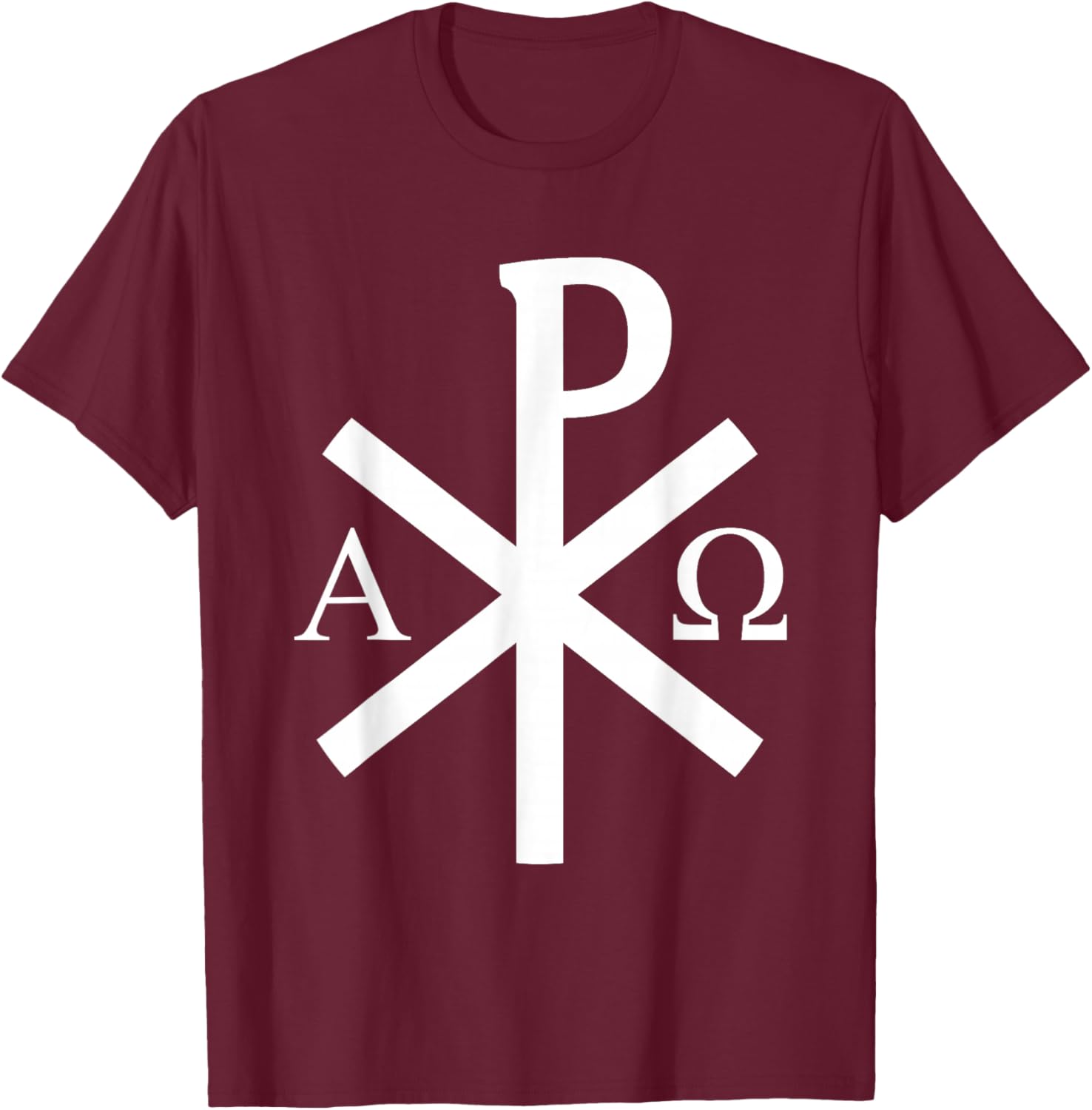 La Croix Chi-Rho - Symbole De Jésus-Christ - v2 T-Shirt - T-Shirt | Maroon