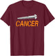 Screw Cancer - Screw and Orange Ribbon Letters T-Shirt - T-Shirt | Maroon
