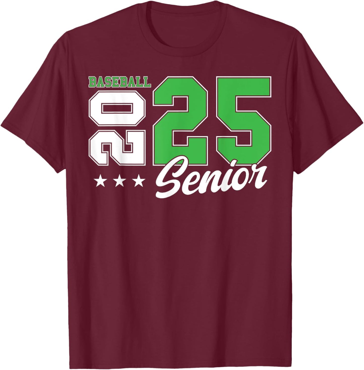 Baseball Senior Night Baseball Senior 2025 Graduation 61 T-Shirt - T-Shirt | Maroon