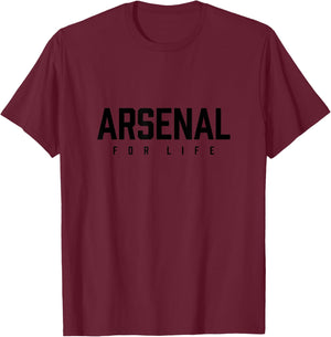 Arsenal for Life T-Shirt - T-Shirt | Maroon