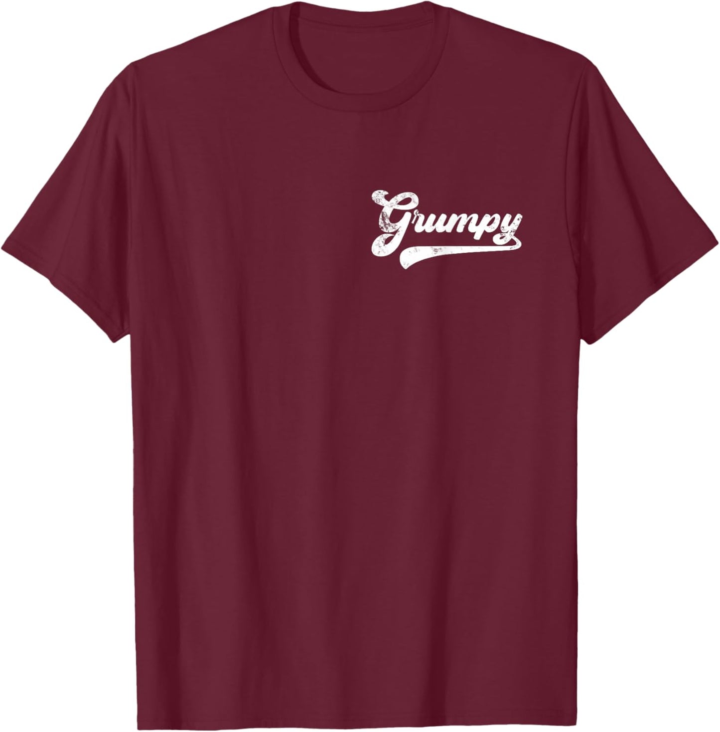 Grumpy Vintage Retro Father's Day for Grumpy Grandpa T-Shirt - T-Shirt | Maroon