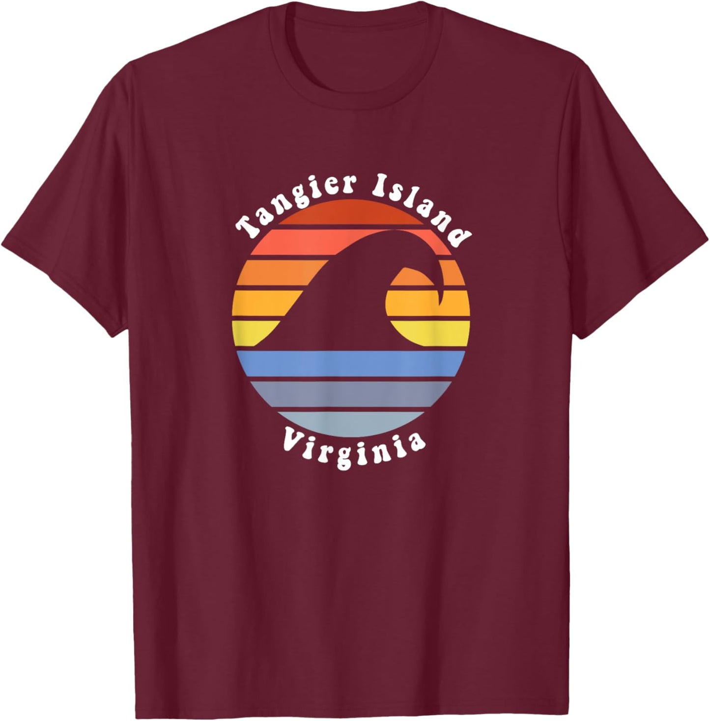Tangier Island Virginia VA Beach Vacation Souvenir T-Shirt - T-Shirt | Maroon