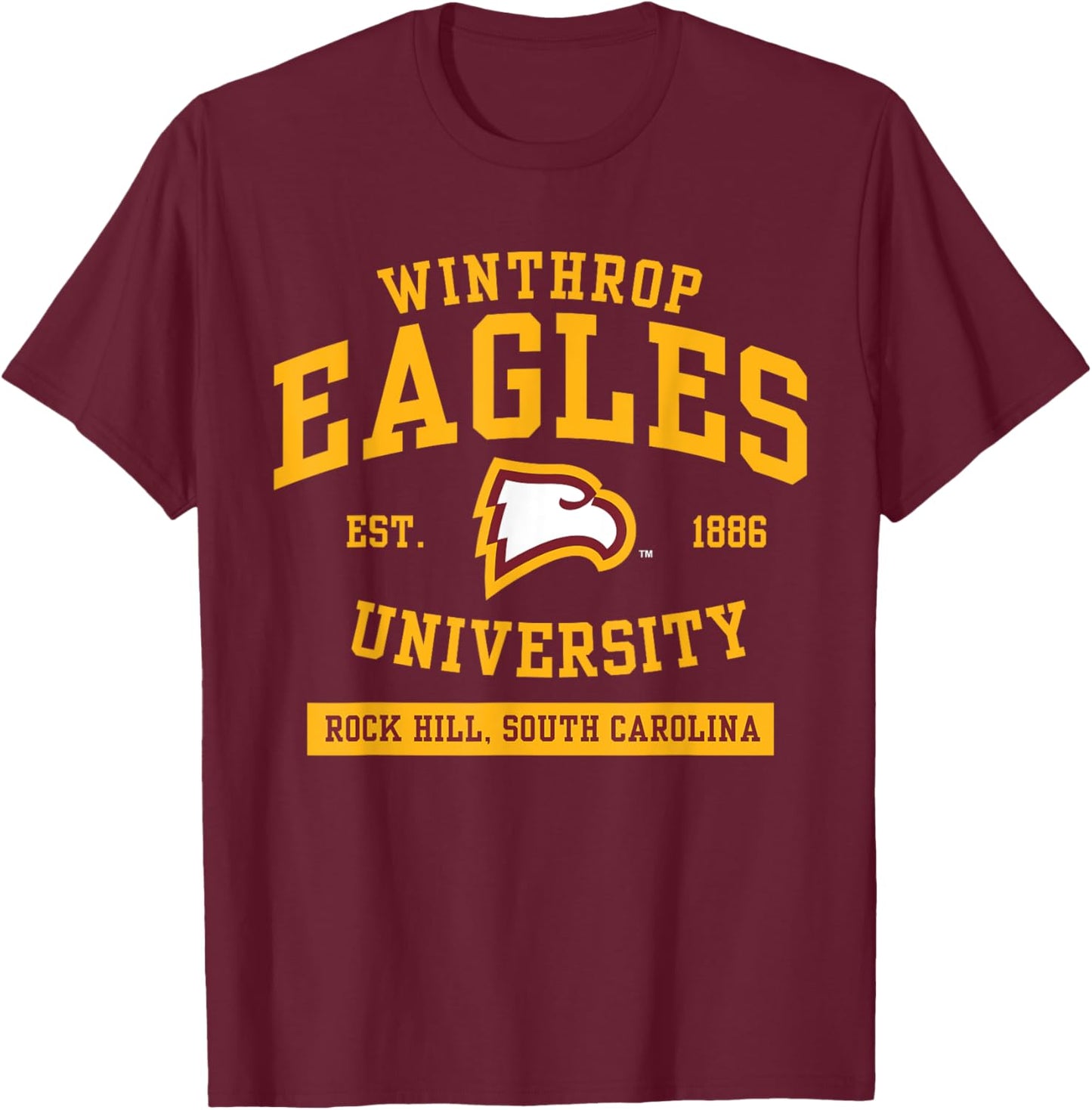 Winthrop Eagles | Official NCAA Merch | NCAFWNT04 T-Shirt - T-Shirt | Maroon