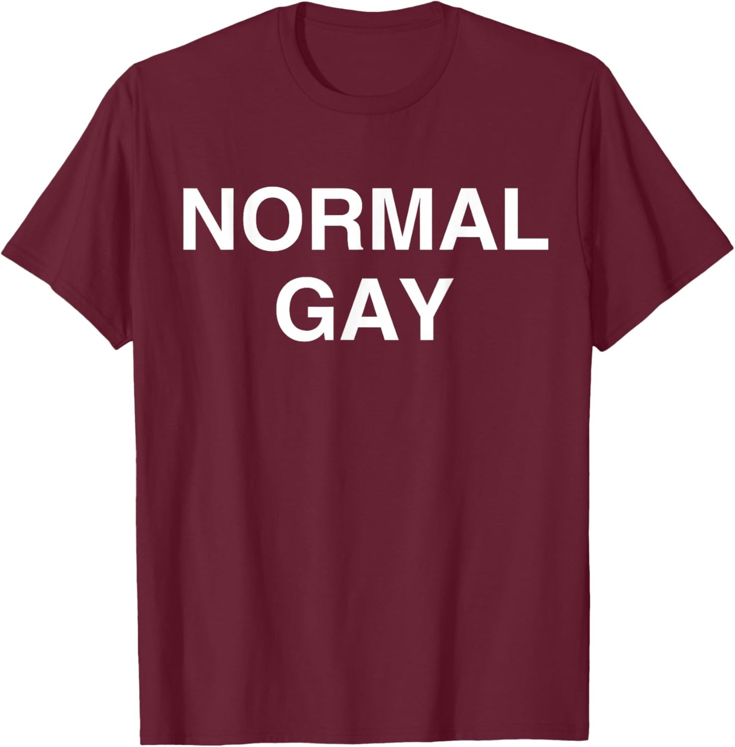 Normal Gay T-Shirt - T-Shirt | Maroon