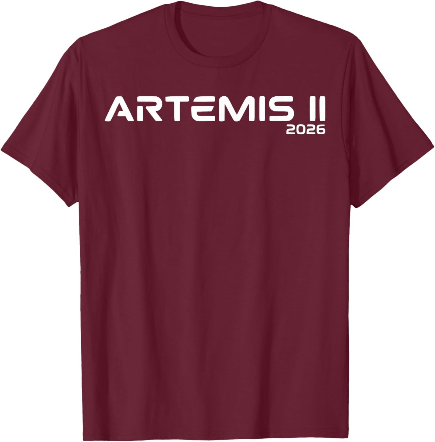 Artemis II Launch Back to the Moon 2026 T-Shirt - T-Shirt | Maroon