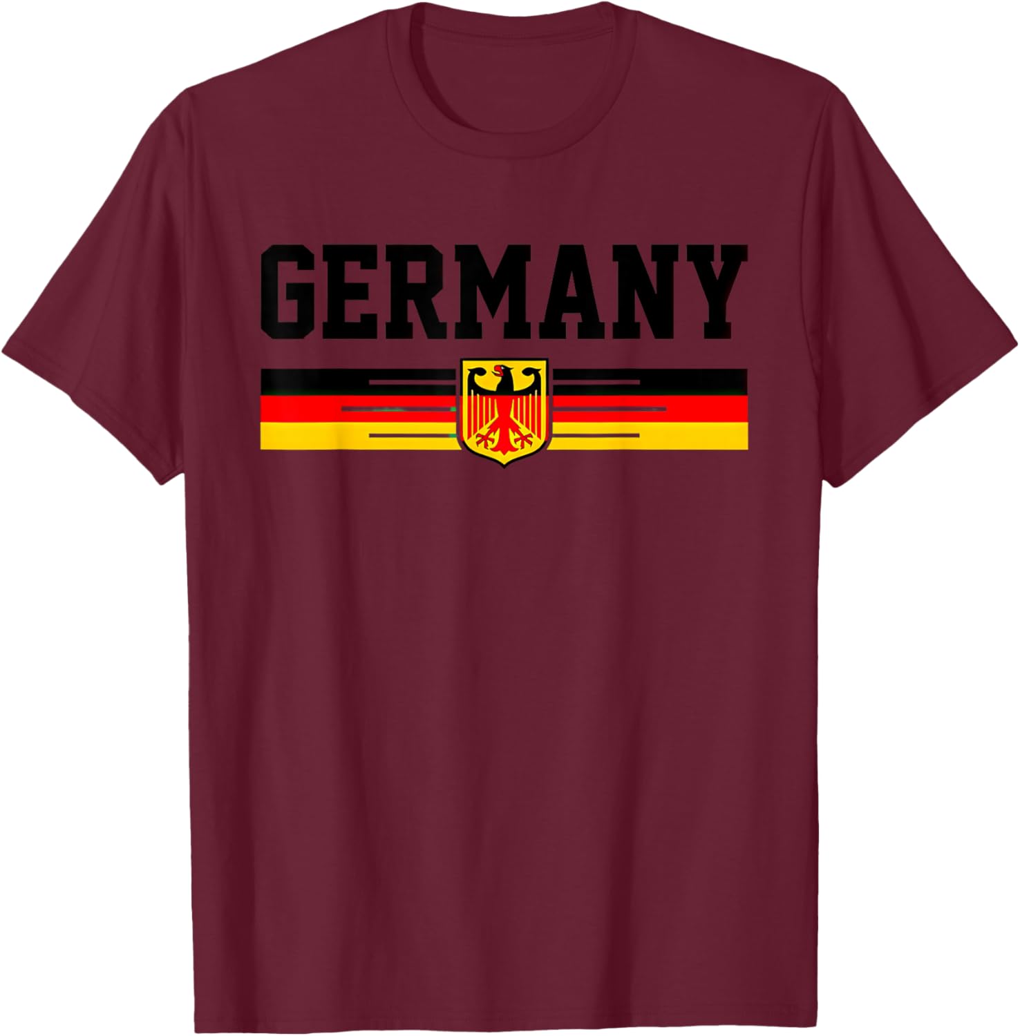 Germany Souvenir German Travel Deutsch Graphic T-Shirt - T-Shirt | Maroon