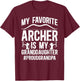 Favorite Archer Grandpa Archery Grandpa Archery Grandfather T-Shirt - T-Shirt | Maroon